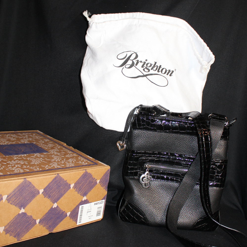 Brighton Paxton Black Crossbody Purse